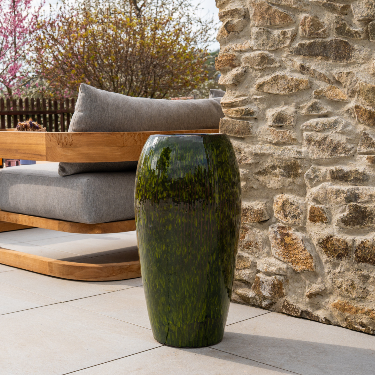 Pot MILANO 31x61cm vert
