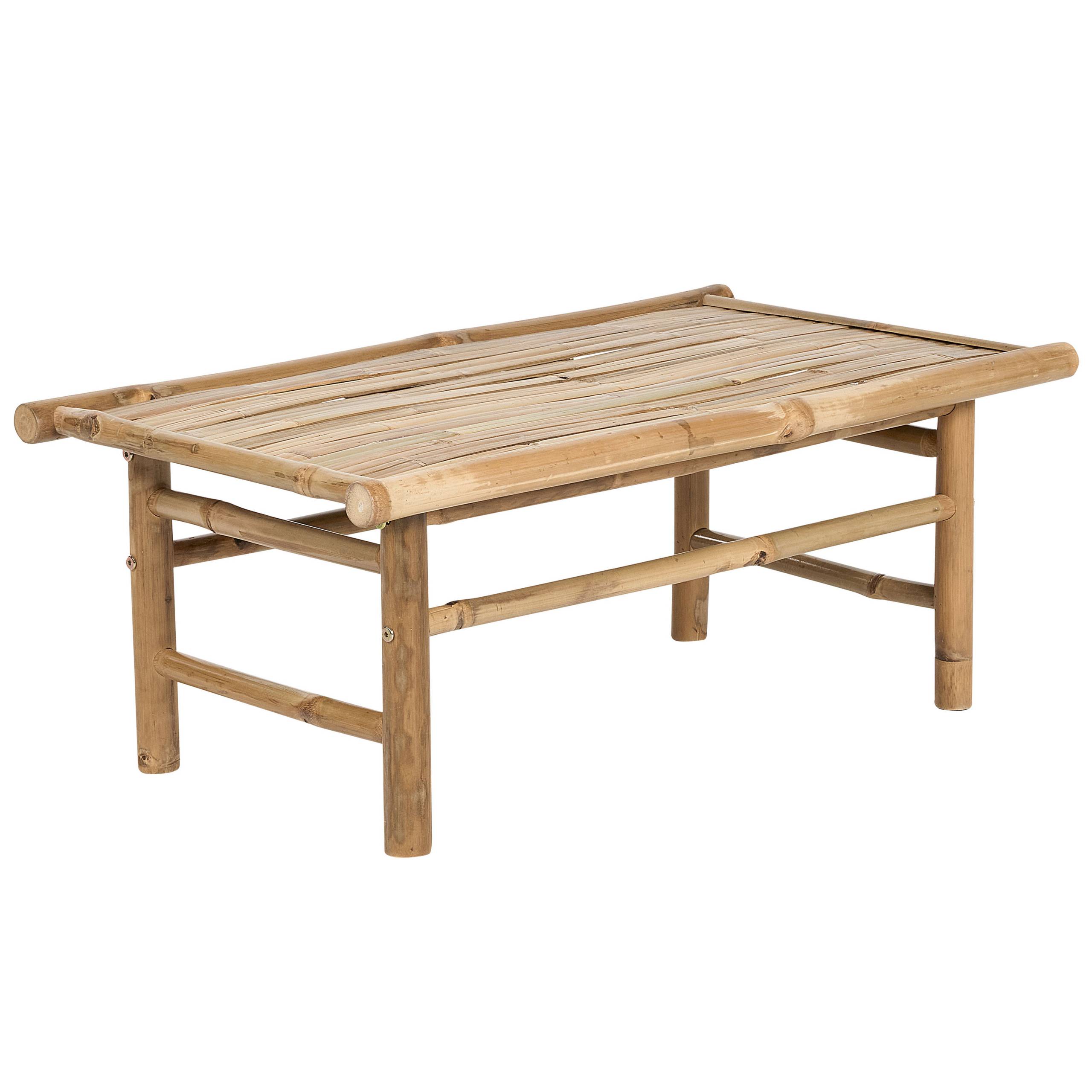 Table basse de jardin - Table extérieure TODI Bambou Marron - Image 1