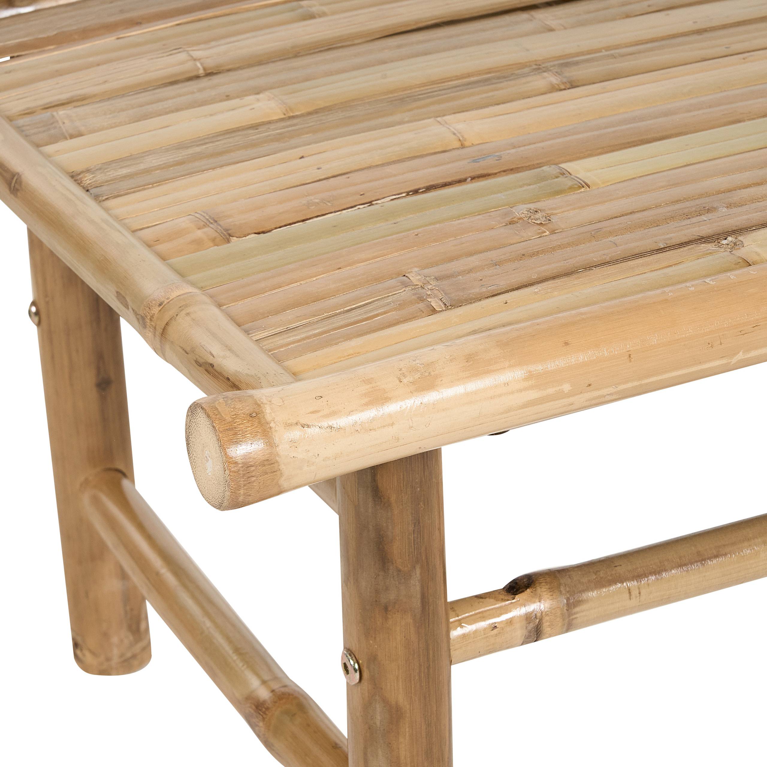 Table basse de jardin - Table extérieure TODI Bambou Marron - Image 5