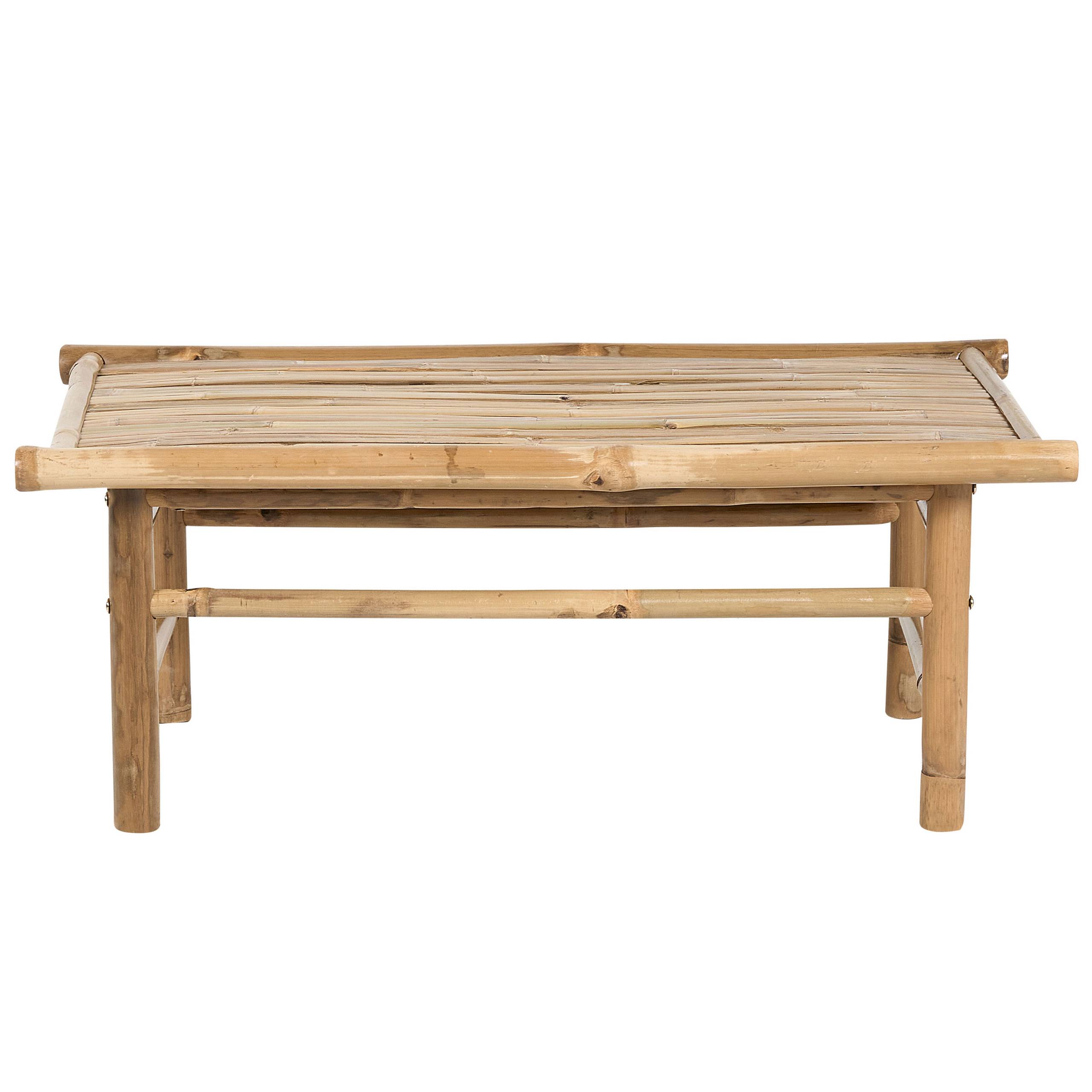 Table basse de jardin - Table extérieure TODI Bambou Marron - Image 4