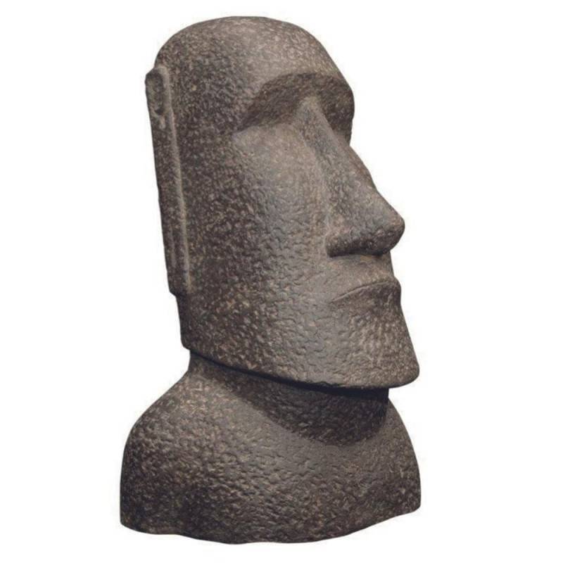 Statue Île de Paques 30 cm - Gris anthracite 30 cm - Jardinex - Image 1