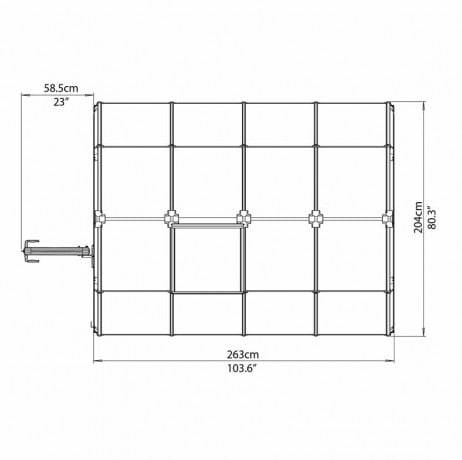 Canopia - Serre de jardin en polycarbonate Rion Eco Grow 5,36 m², Ancrage au sol Non - Image 5