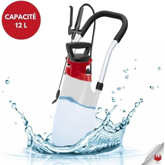PHOENIX ROLLER SPRAYER 12L – Pulvérisateur électrique sur roues autonome sans effort avec batterie rechargeable, tuyau 3M et pression automatique - Image 6