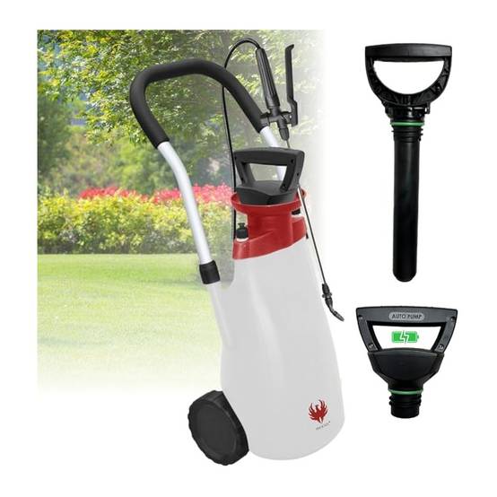 PHOENIX ROLLER SPRAYER 12L – Pulvérisateur électrique sur roues autonome sans effort avec batterie rechargeable, tuyau 3M et pression automatique - Image 2