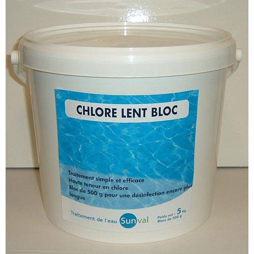 Centrale Brico - Chlore lent piscine, galet 5 kg Centrale Brico