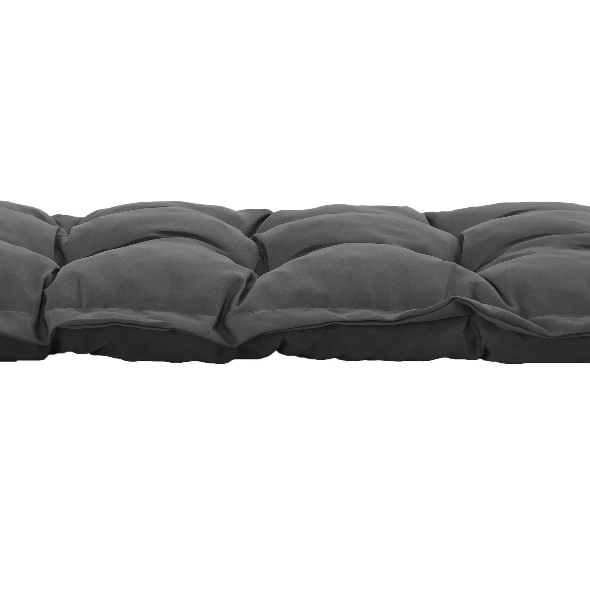 Outsunny - Coussin de banc de jardin 100x40cm rembourrage épais doux intérieur/extérieur gris foncé - Outsunny - Image 8