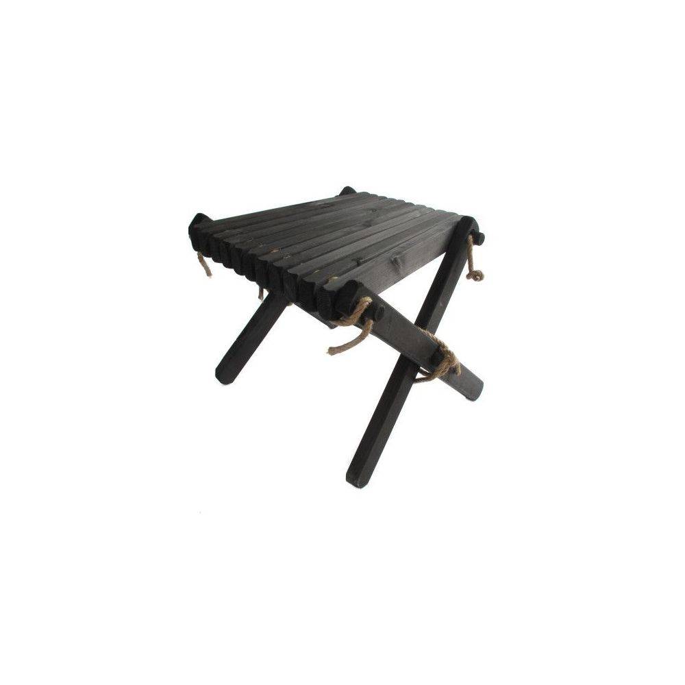 Ecofurn - Chilienne scandinave avec repose-pieds Pin Noir - Imagen 4