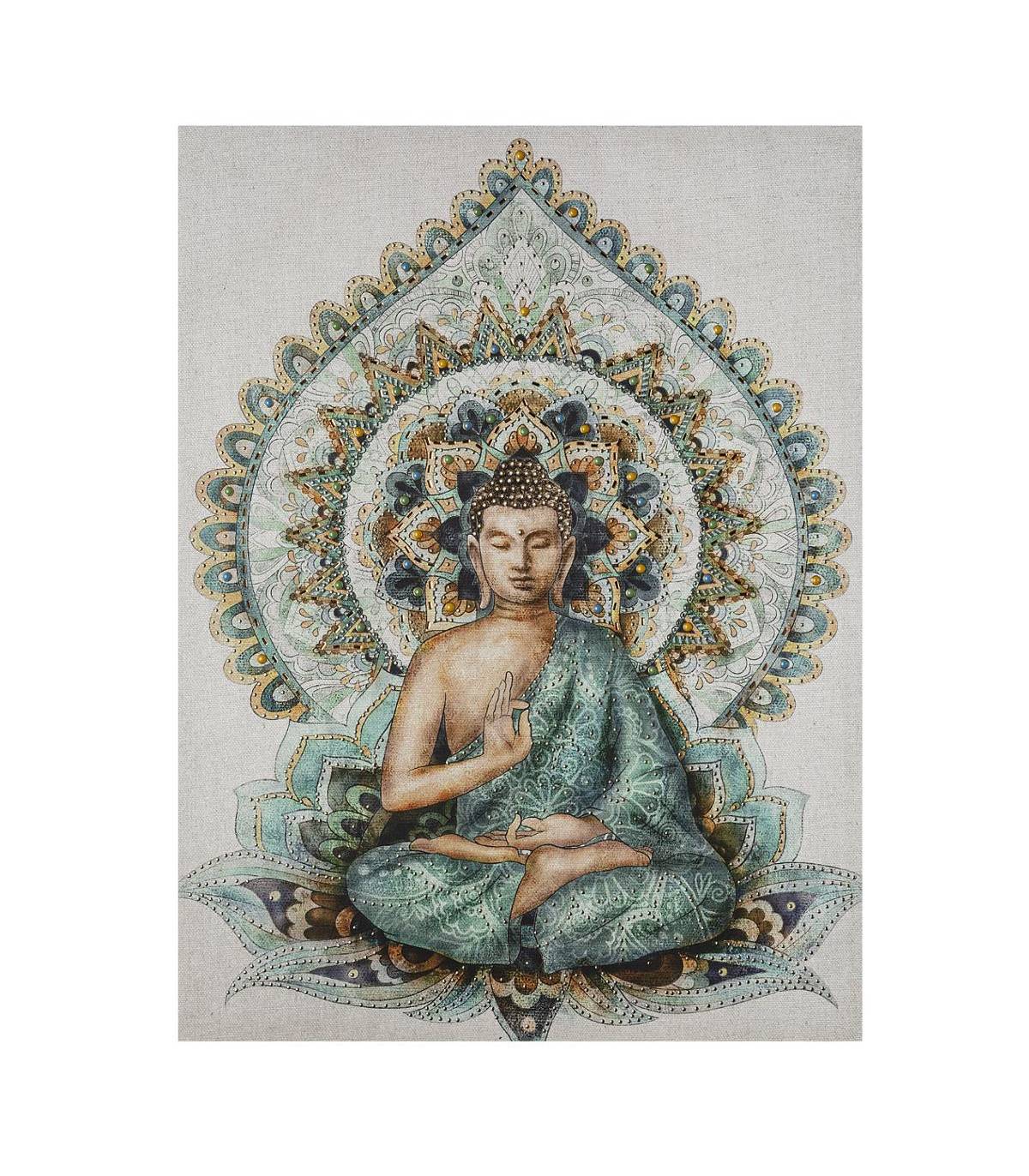 Tableau Toile murale imprimée Bouddha en relief 58 x 78 cm - Imagen 1