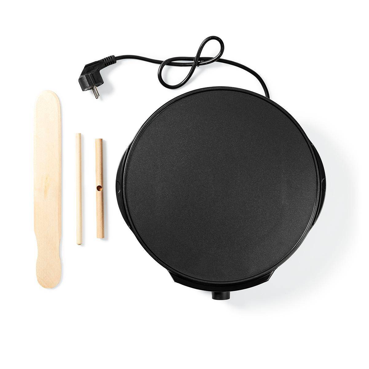 Crêpière électrique 1200W Ø30 cm Machine à crêpes Métal revêtement anti-adhésif NEDIS - Imagen 2