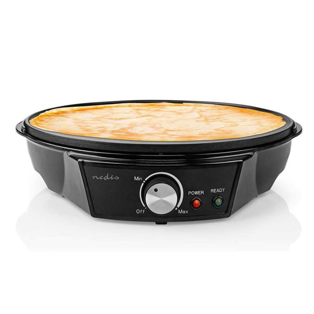 Crêpière électrique 1200W Ø30 cm Machine à crêpes Métal revêtement anti-adhésif NEDIS - Imagen 1