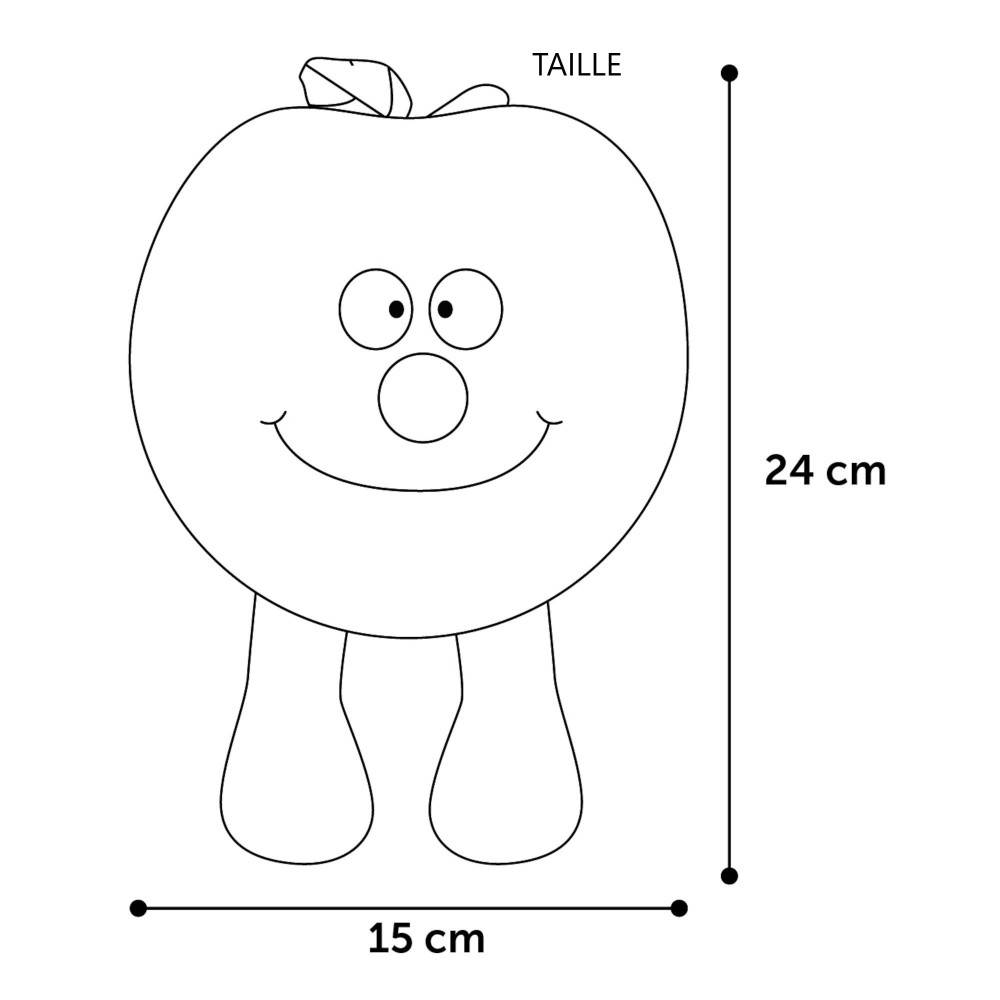 Flamingo - Peluche fruity Pomme rouge, 24 cm pour chien. - Image 2