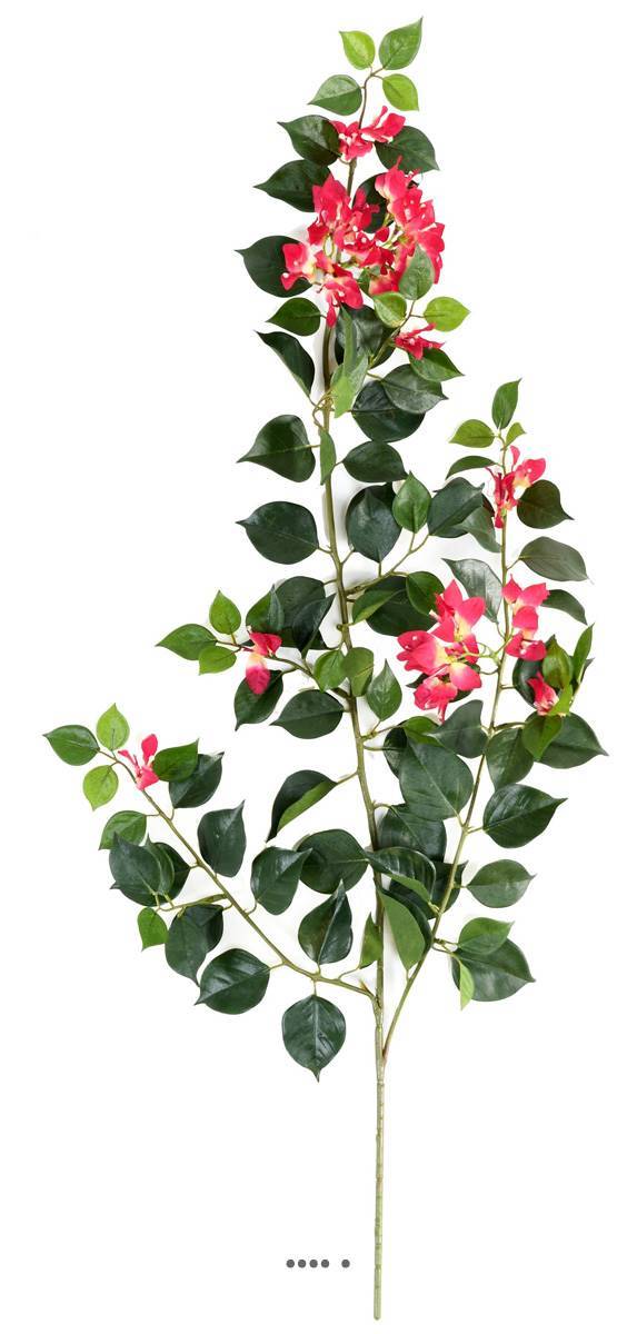 Branche de Bougainvillier artificielle H 80 cm tige armée Rose fushia - couleur: Rose fushia 730 - Image 1