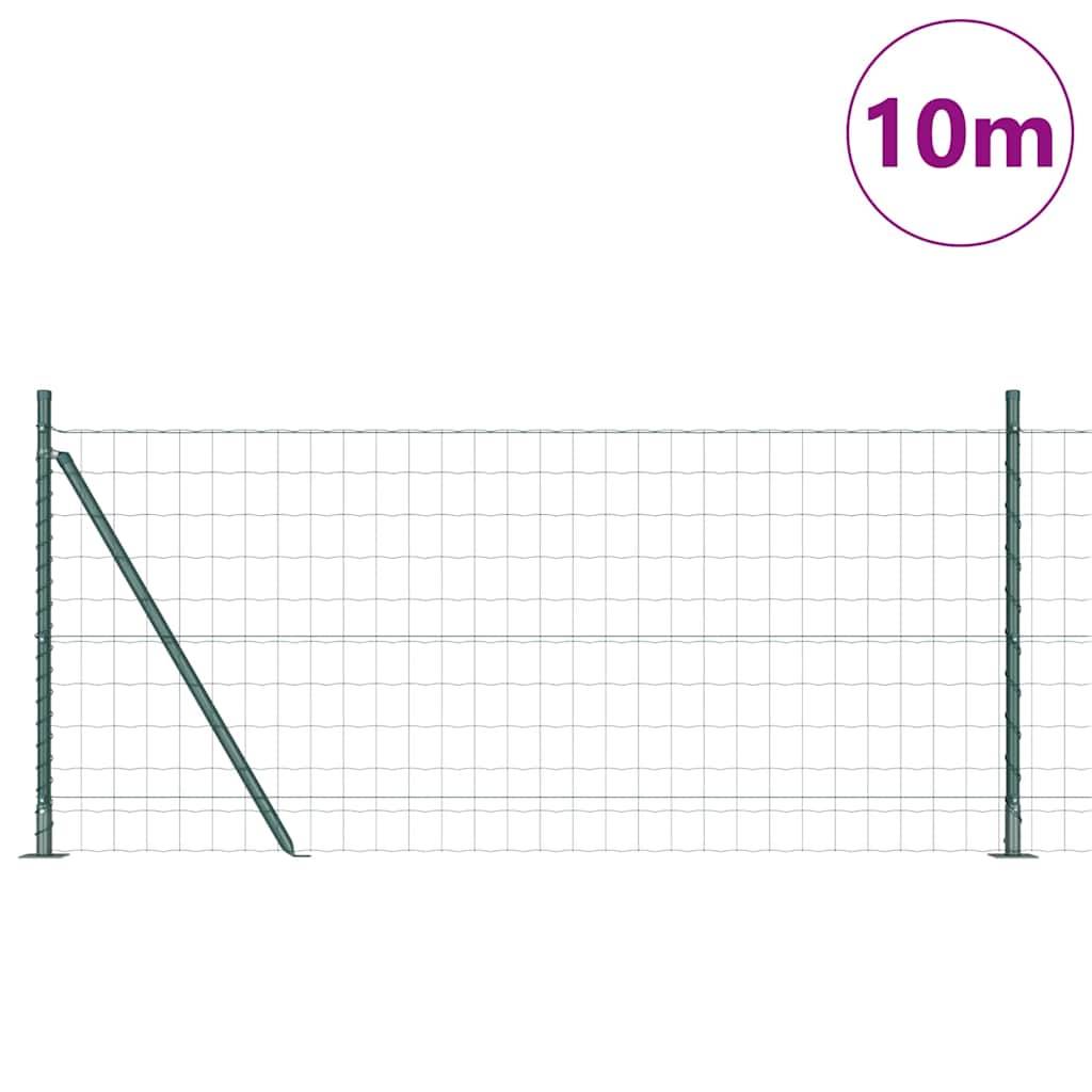Clôture avec poteau Acier et PVC Vert 0,8 x 10 m, Poids :12.96kg - PANGIVO - Image 3