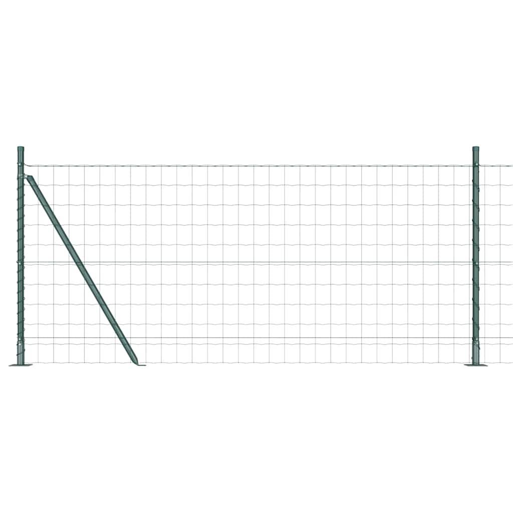 Clôture avec poteau Acier et PVC Vert 0,8 x 10 m, Poids :12.96kg - PANGIVO - Image 2