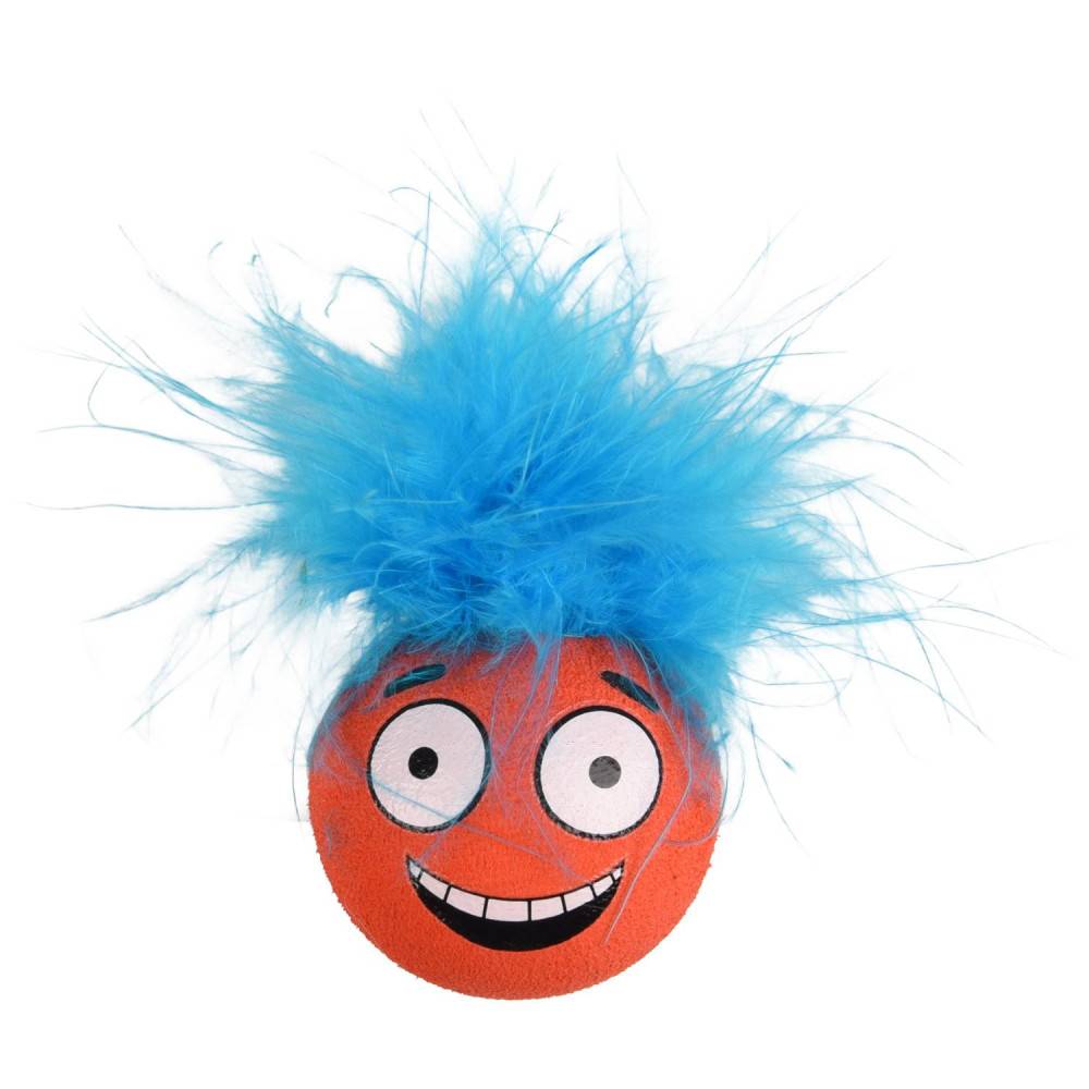 1 Balle Holly avec plume ø 4.2 cm couleur aléatoire jouet pour chat. - Imagen 3