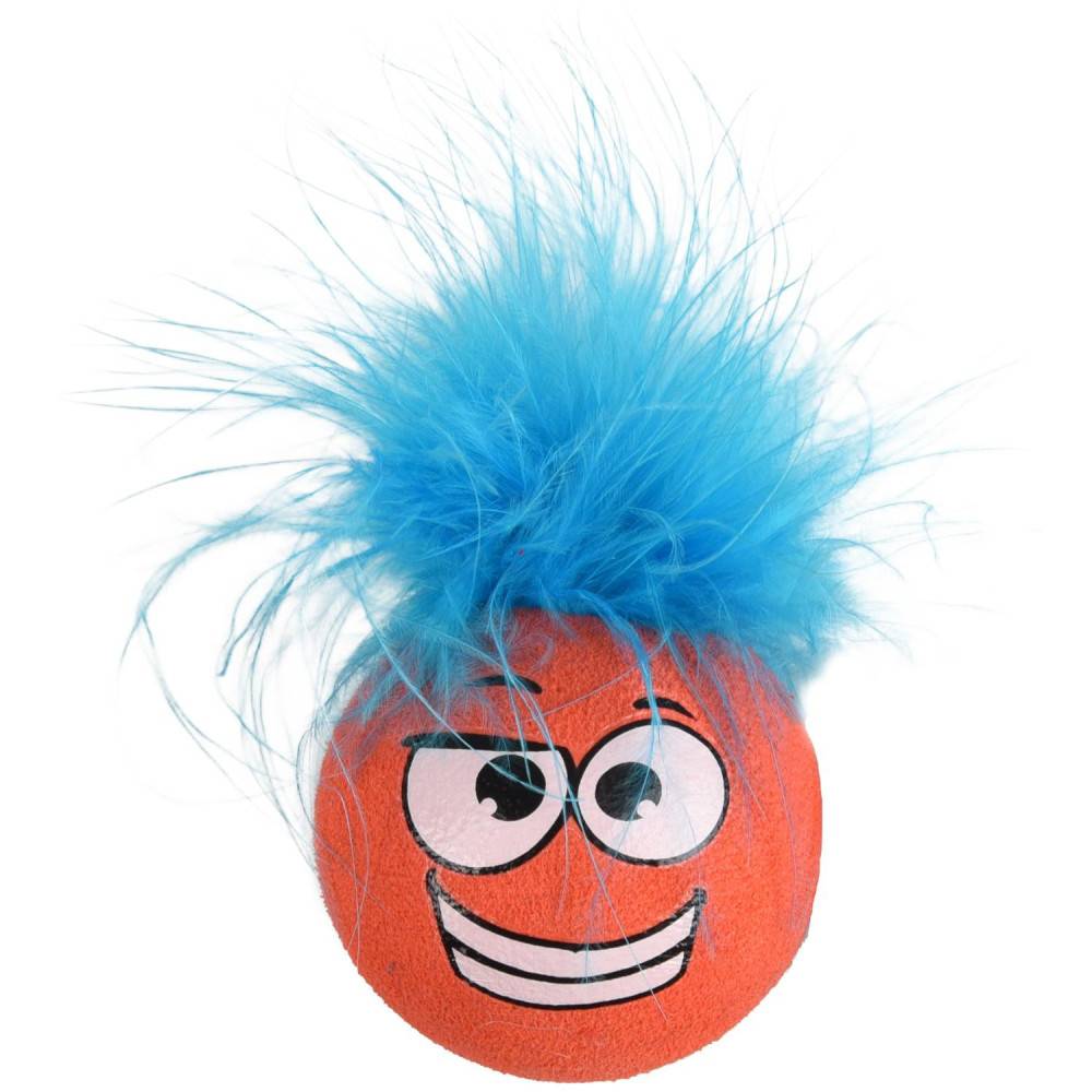 1 Balle Holly avec plume ø 4.2 cm couleur aléatoire jouet pour chat. - Imagen 4