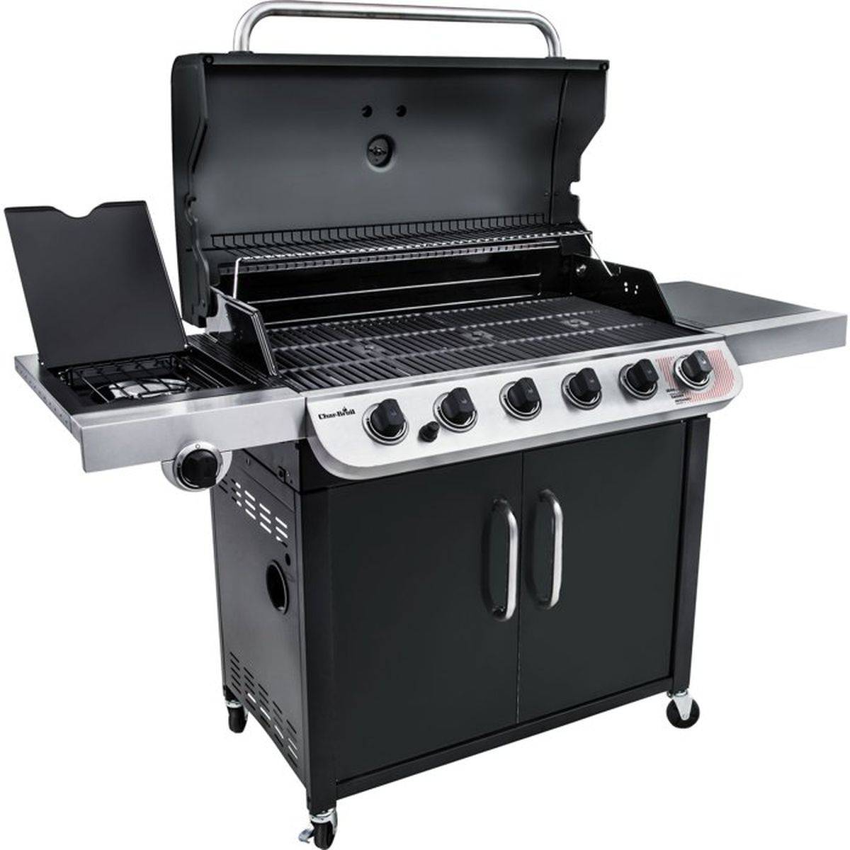 Char-broil - Barbecue gaz chariot Char-Broil Convective 640 B XL, 6 brûleurs, zone de saisie intégrée, thermomètre, noir - CHAR-BROIL - Image 4