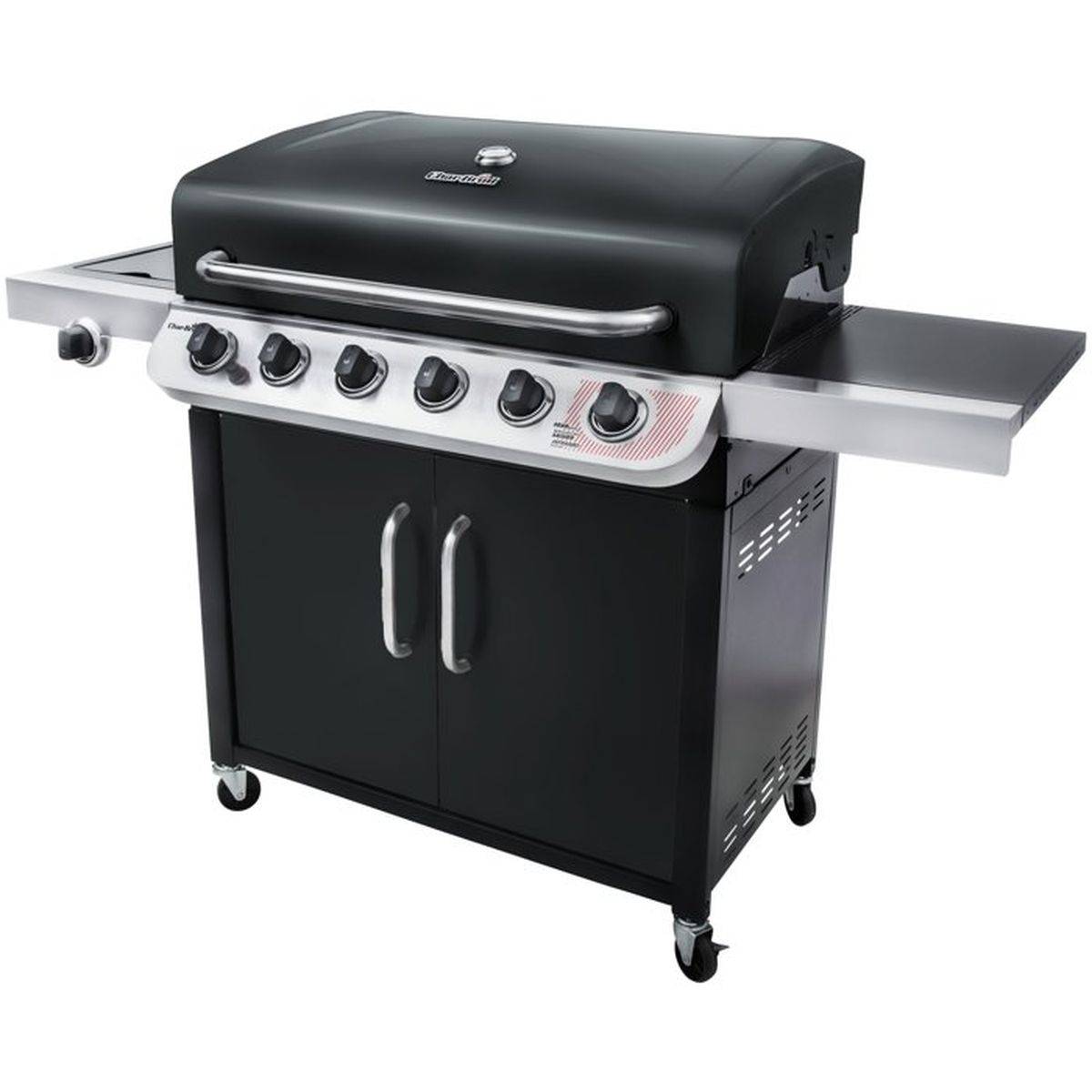 Char-broil - Barbecue gaz chariot Char-Broil Convective 640 B XL, 6 brûleurs, zone de saisie intégrée, thermomètre, noir - CHAR-BROIL - Image 3