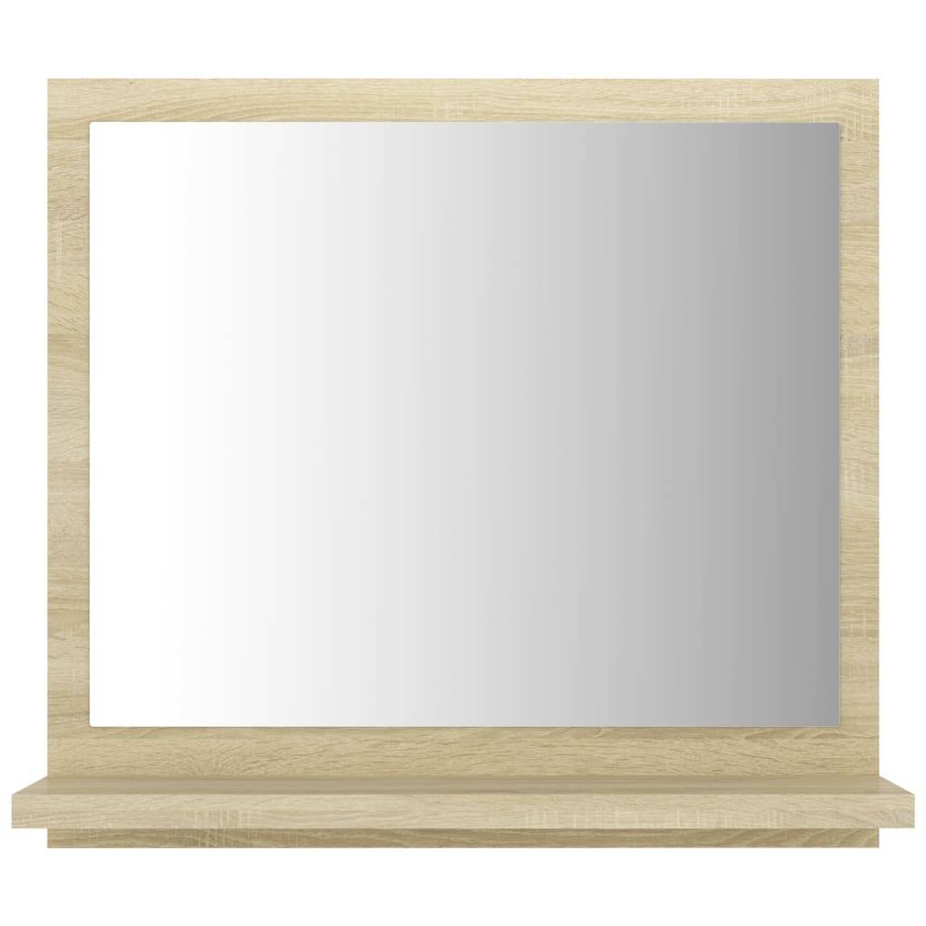 Helloshop26 - Miroir de salle de bain 40 x 10,5 x 37 cm blanc et beige - Imagen 2
