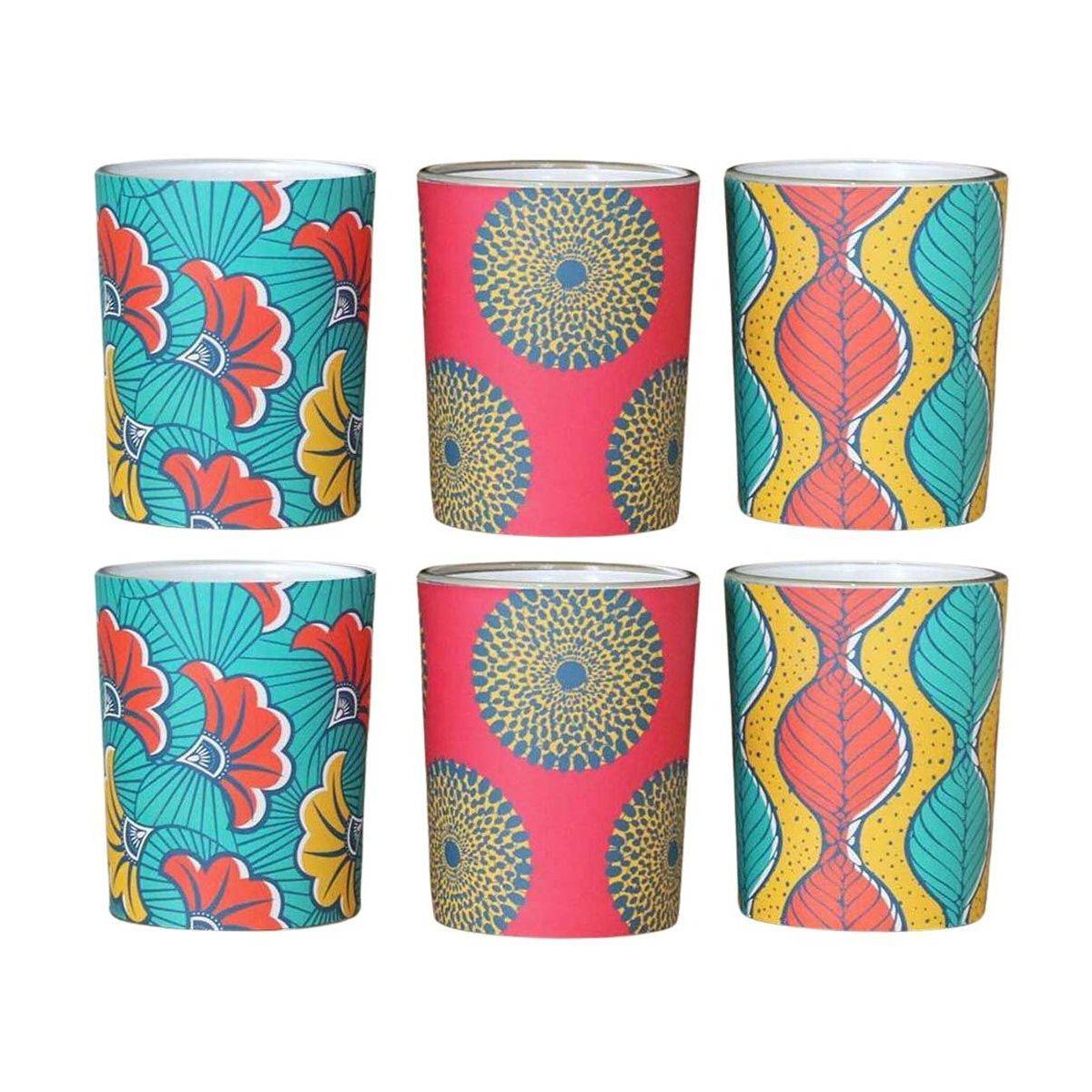 Sil - Set de bougies parfumées Votives Batik (2 lots de 3 bougies) Sil - Imagen 1