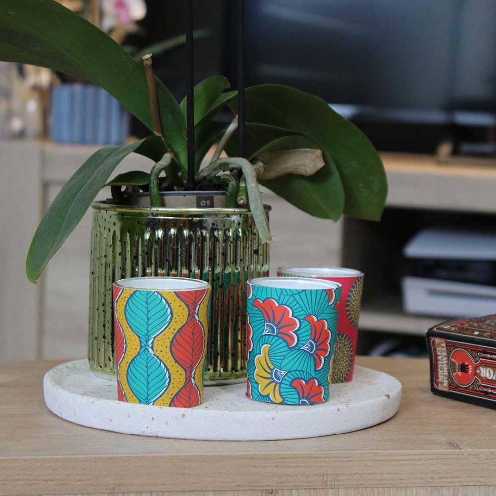 Sil - Set de bougies parfumées Votives Batik (2 lots de 3 bougies) Sil - Imagen 2
