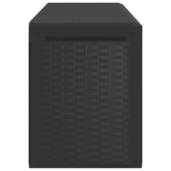 Malle de Rangement Jardin Robuste en PP 290L Verrouillable pour Extérieur Anthracite 114x47x60 cm – ComfortXL Outdoor Living - Image 5
