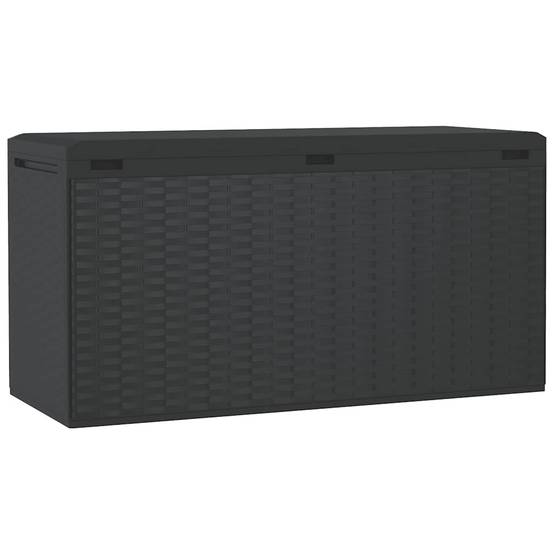 Malle de Rangement Jardin Robuste en PP 290L Verrouillable pour Extérieur Anthracite 114x47x60 cm – ComfortXL Outdoor Living - Image 6