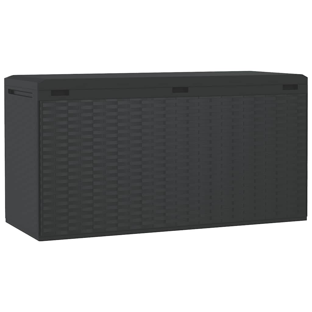 Malle de Rangement Jardin Robuste en PP 290L Verrouillable pour Extérieur Anthracite 114x47x60 cm – ComfortXL Outdoor Living - Image 6