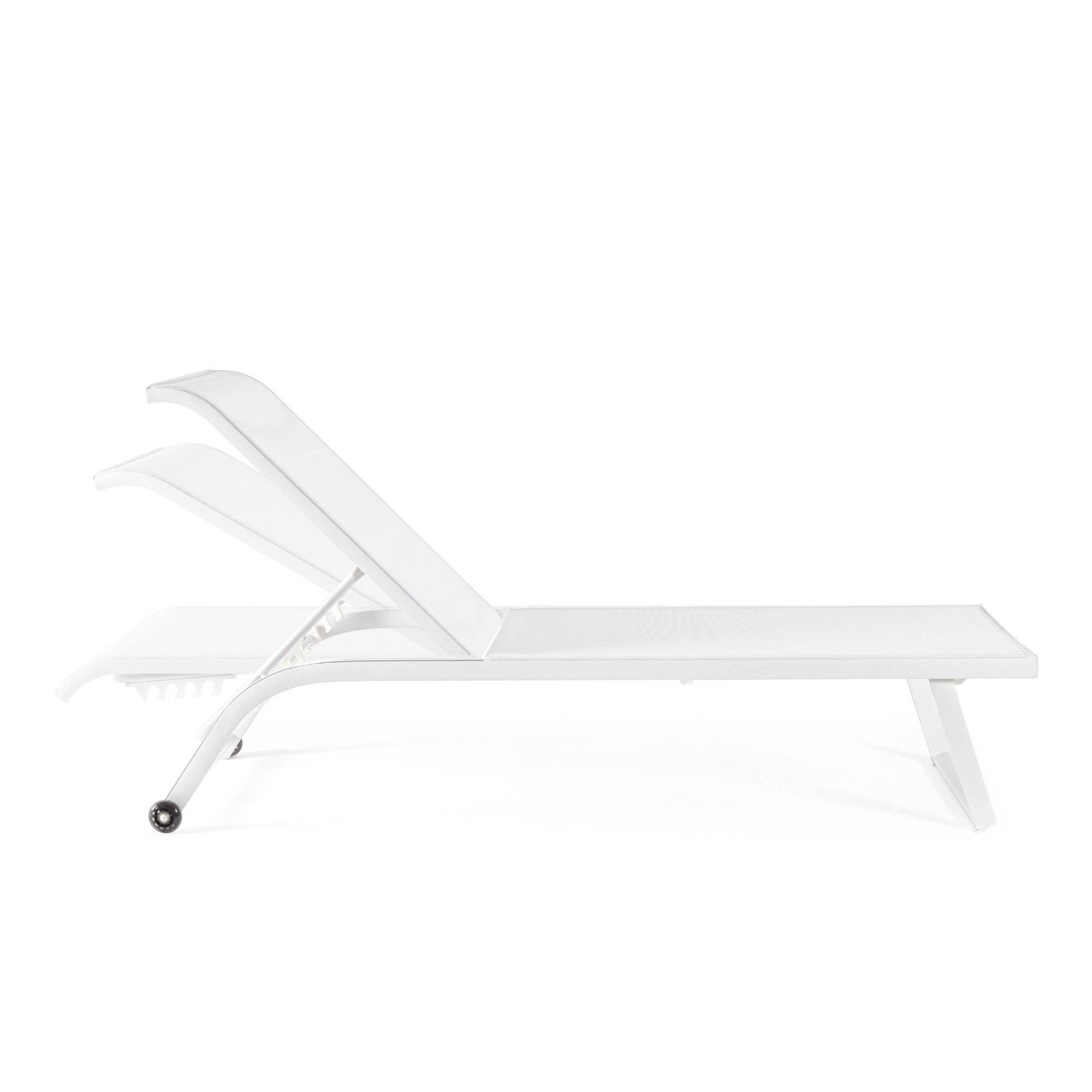Autre - Bains de soleil inclinables en aluminium et tissu (lot de 2) - CABOURG - Imagen 3