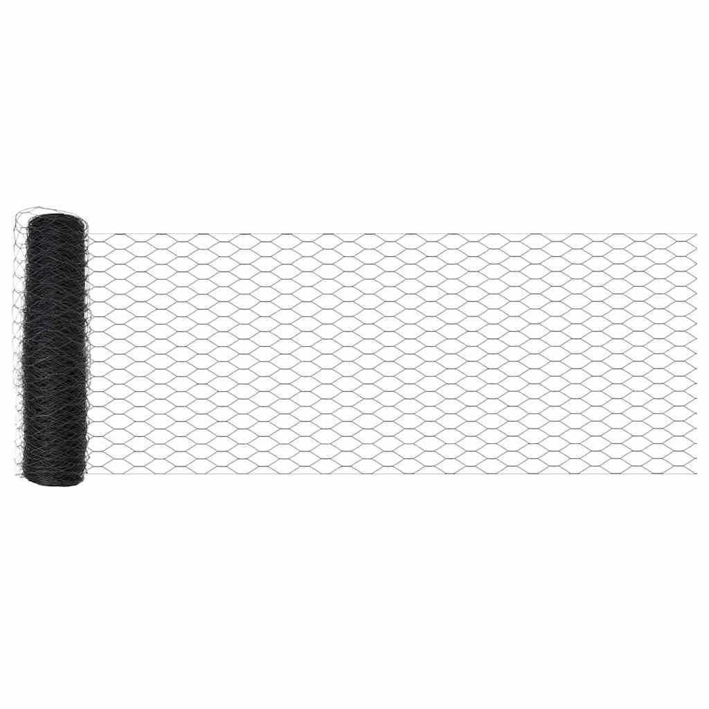 Clôture hexagonale PVC Gris 0,4 x 25 m, Poids :2.5kg - PANGIVO - Image 2