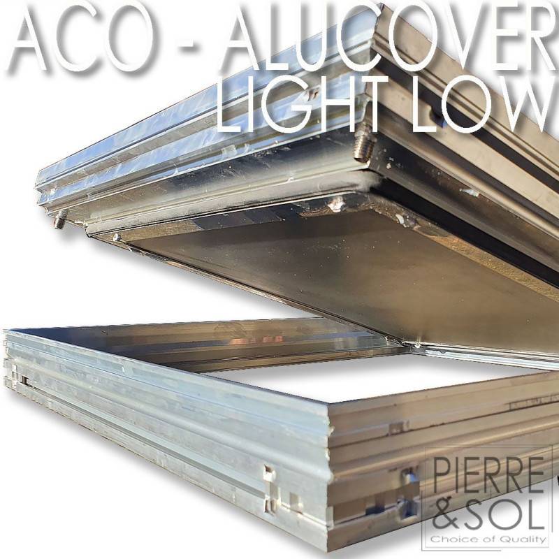 Alucover Light/Light Low - Couvercle à carreler étanche - ACO -   30 x 30 cm 50 mm - Image 2