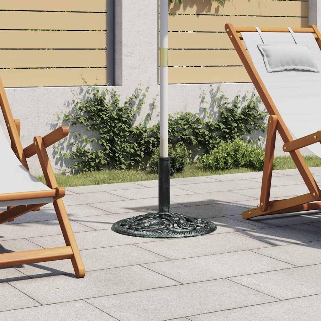 Vidaxl - Socle de parasol Vert 9 kg 40 cm Fonte vidaXL 47863 - Imagen 1