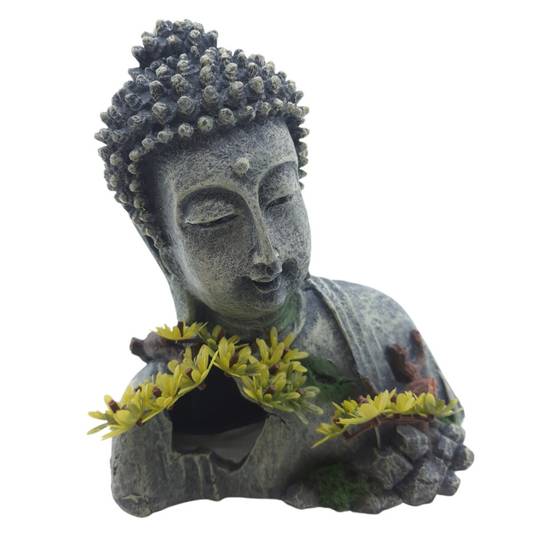 Statue bouddha 18 cm, hauteur 19 cm, décoration aquarium - Image 6