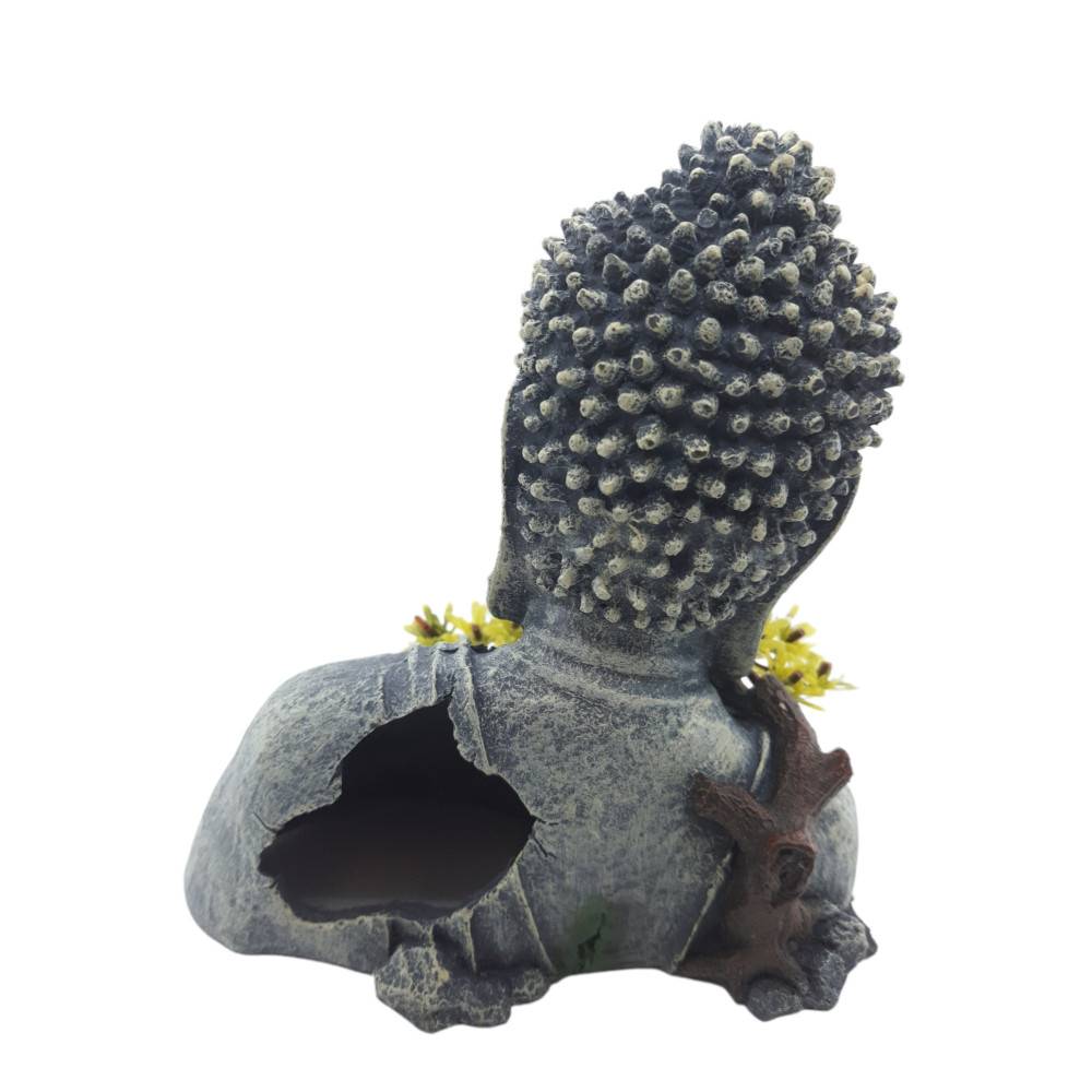 Statue bouddha  18 cm, hauteur 19 cm, décoration aquarium - Image 4