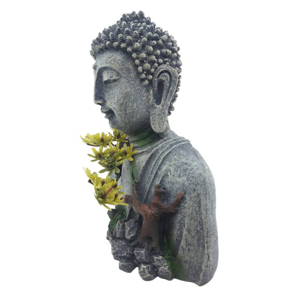 Statue bouddha  18 cm, hauteur 19 cm, décoration aquarium - Image 2