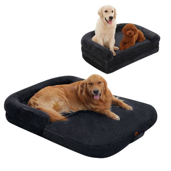 Lit pour Chien et Humain XL 138 cm Gris PAWZ Road - Image 1