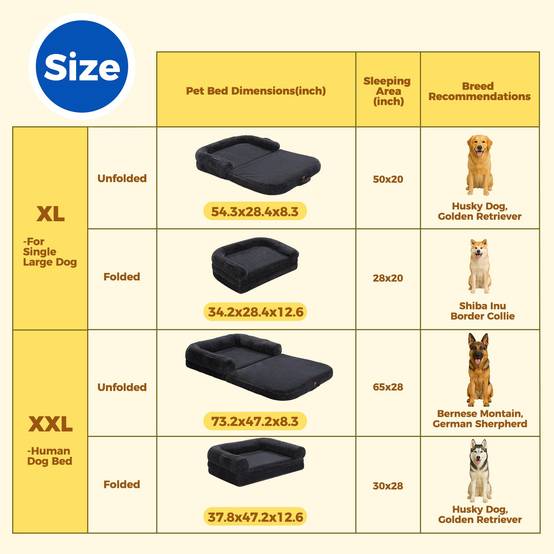 Lit pour Chien et Humain XL 138 cm Gris PAWZ Road - Image 6