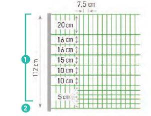 Filet non électrifié 1,12 m - 50 m pour volaille BEAUMONT - Image 3