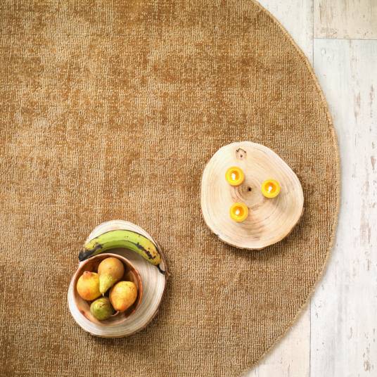 Decoweb - Tapis ovale en jute et coton - Lounge - Naturel - 160 x 230 cm - Decoweb - Image 3