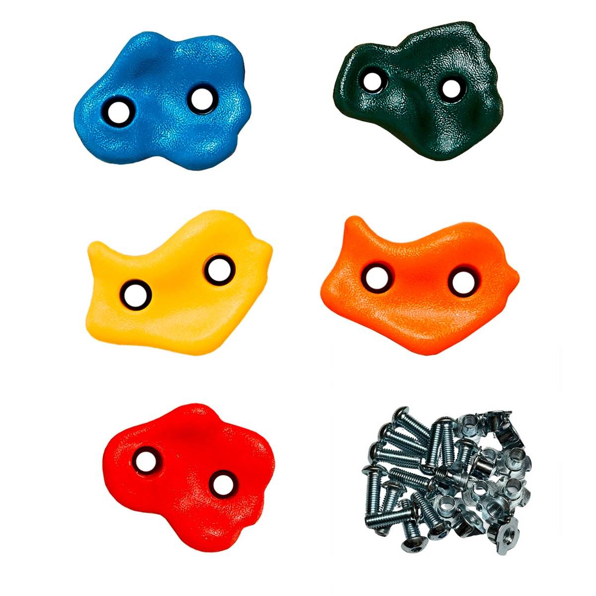 Kangui - 5 Pierres à grimper d'escalade pour structures de jeux - Fixations incluses Kangui - Imagen 1