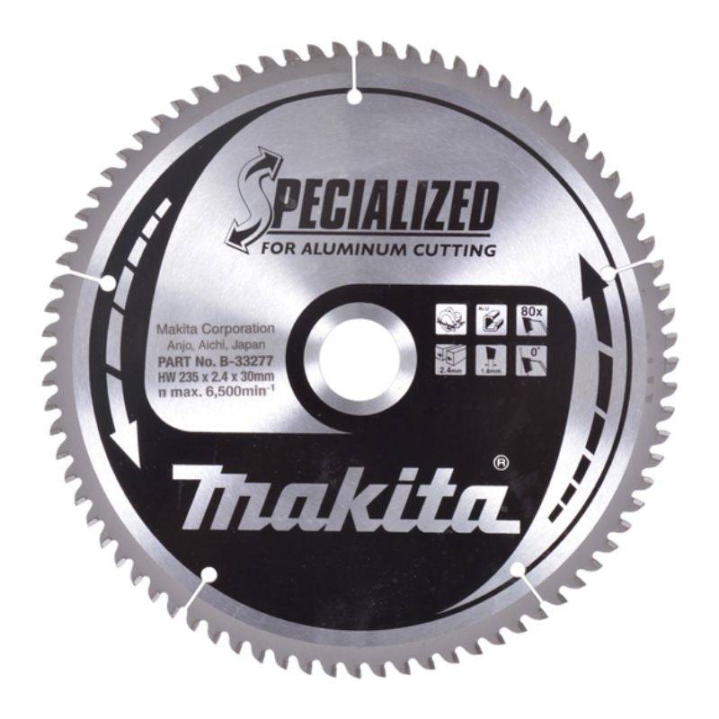 Makita - Lame carbure Ø235mm MAKITA B-33277 ''Specialized'' Aluminium pour scies circulaires Makita