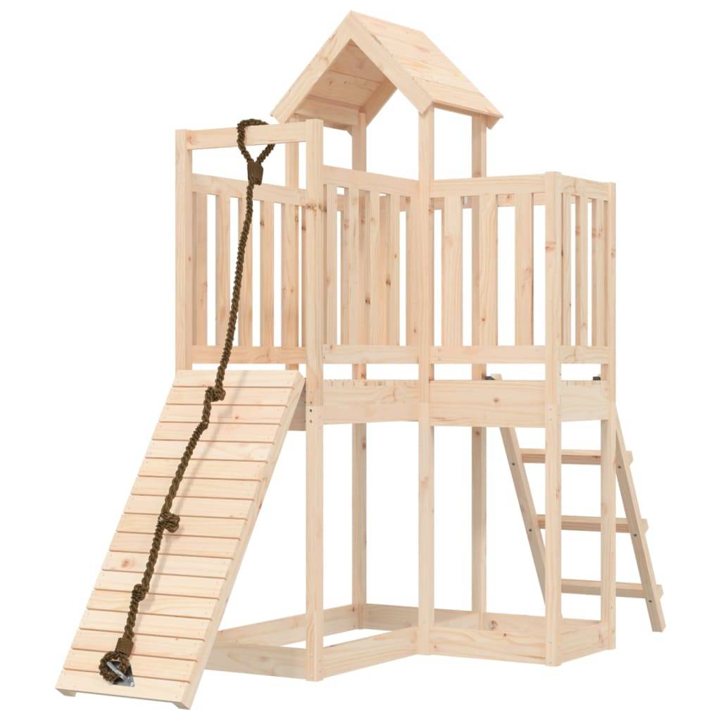 Helloshop26 - Maisonnette de jeu avec mur d'escalade 229 x 107 x 214 cm bois massif de pin - Imagen 2
