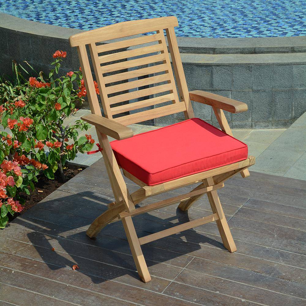 Teck'Attitude - Fauteuils de jardin pliants en teck massif Barbade (lot de 2) - TECK'Attitude - Imagen 5