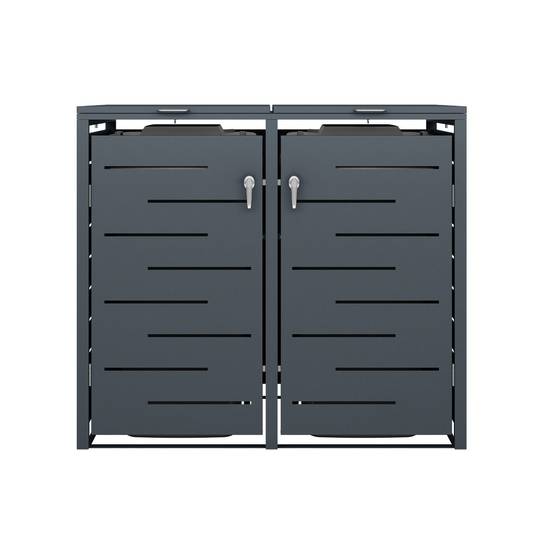 Abri cache poubelle double 2x240L - Image 7