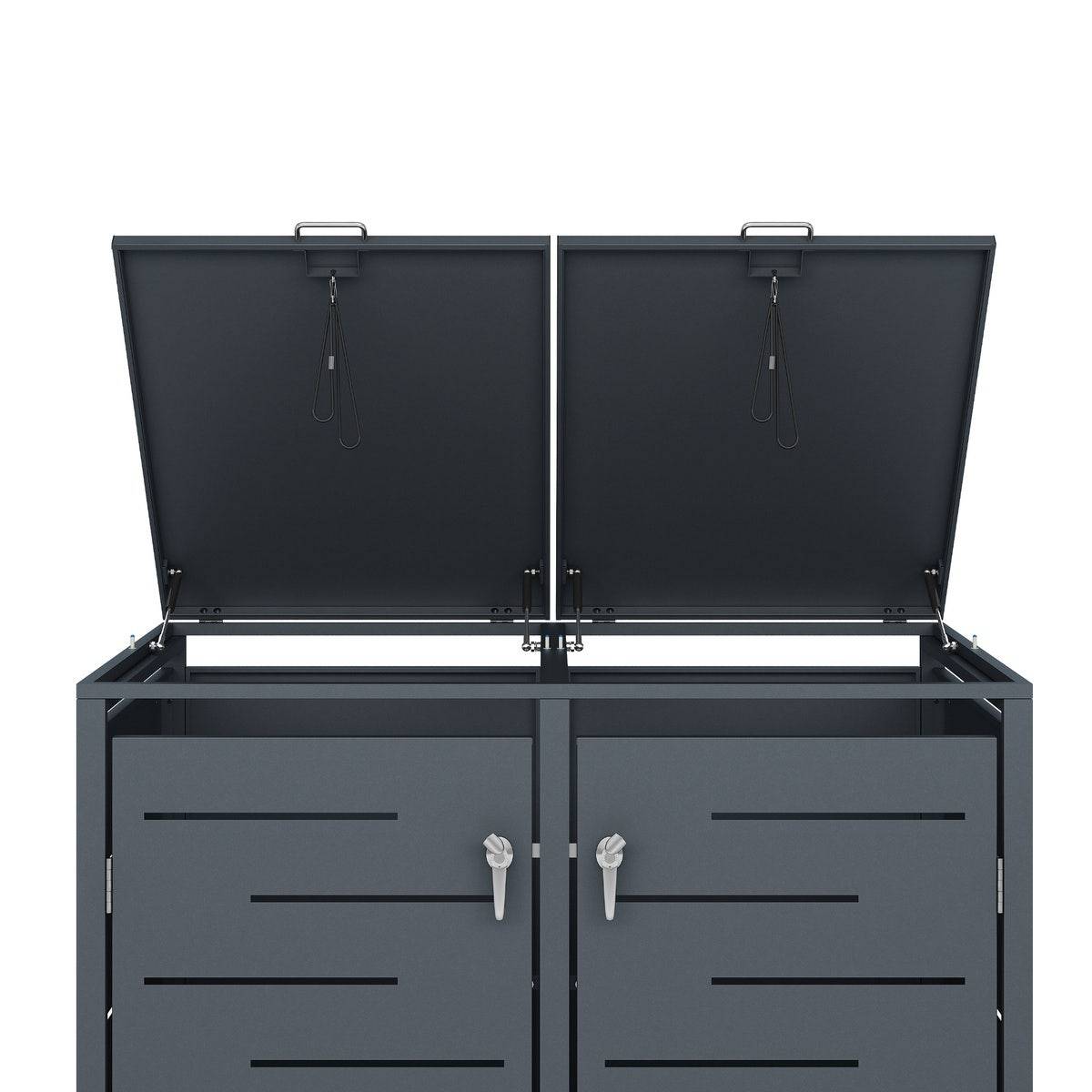 Abri cache poubelle double 2x240L - Image 4