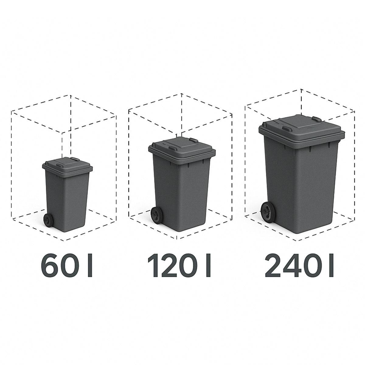 Abri cache poubelle double 2x240L - Image 6