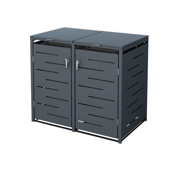 Abri cache poubelle double 2x240L - Image 8