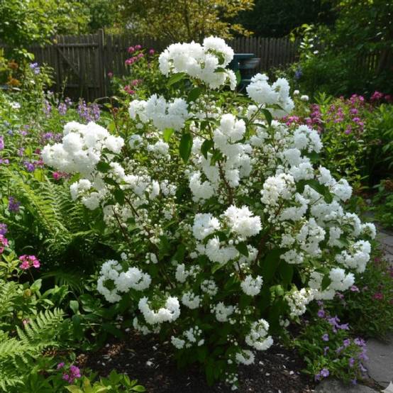 Deutzie magnifica, Deutzia à fleurs Blanche - feuillage Caduc - Pot de 7,5L - 40/60 cm- hauteur à maturité De 1,50 m à 2,00 m - Image 3