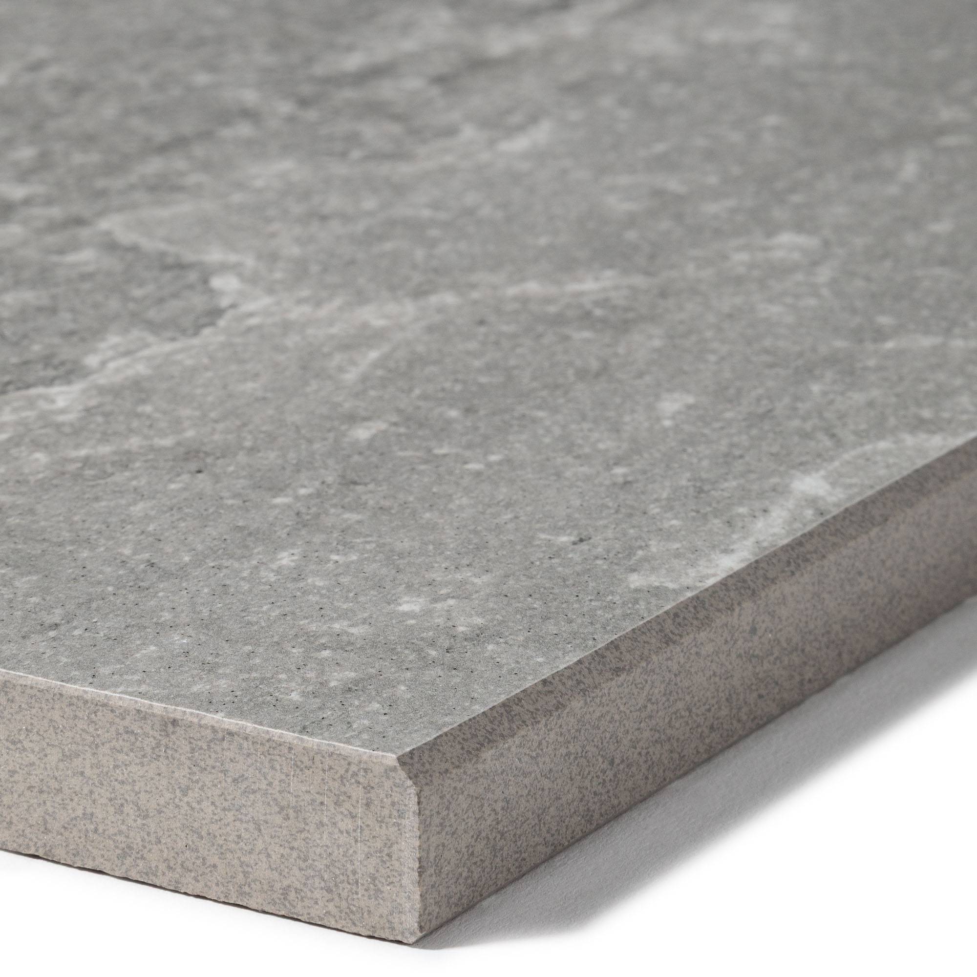 Margelle de piscine effet Pierre Gris Quartz 60x28x2 cm Bord Droit Pietra - RO'MA CARRELAGE - Image 2