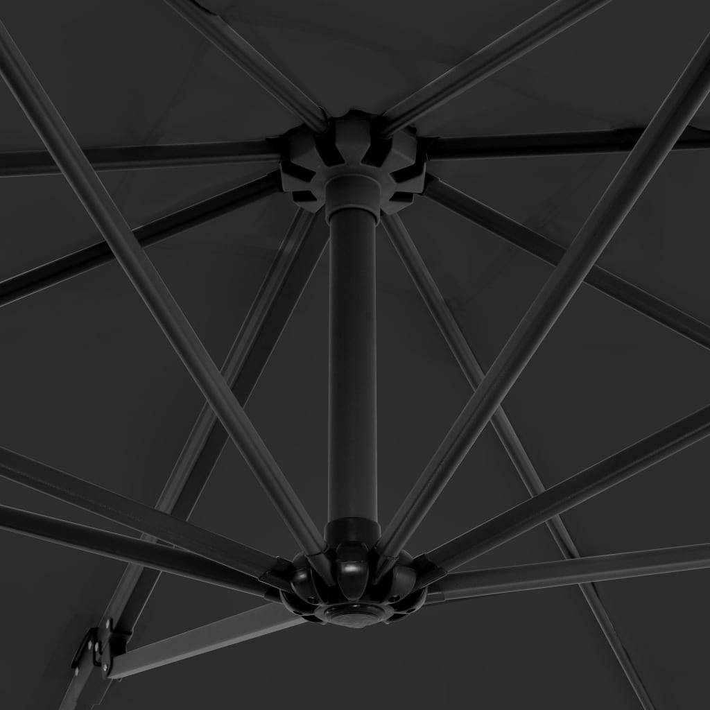 Helloshop26 - Parasol avec base portable 2,5 x 2,5 cm anthracite - Imagen 5